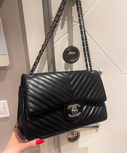 Chanel Chanel deri maxi boy çanta
