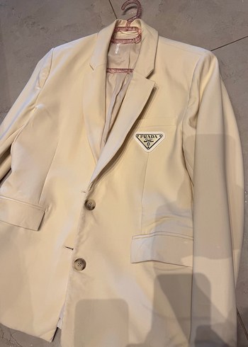 Prada Ekru Blazer Ceket