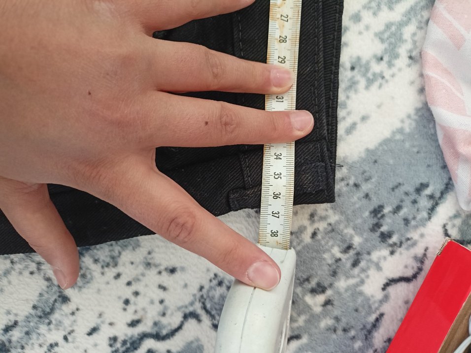 Düğmeli Siyah Mini Denim Etek - Görsel 4