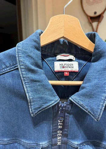 Tommy Fermuarlı Denim Ceket - Görsel 3
