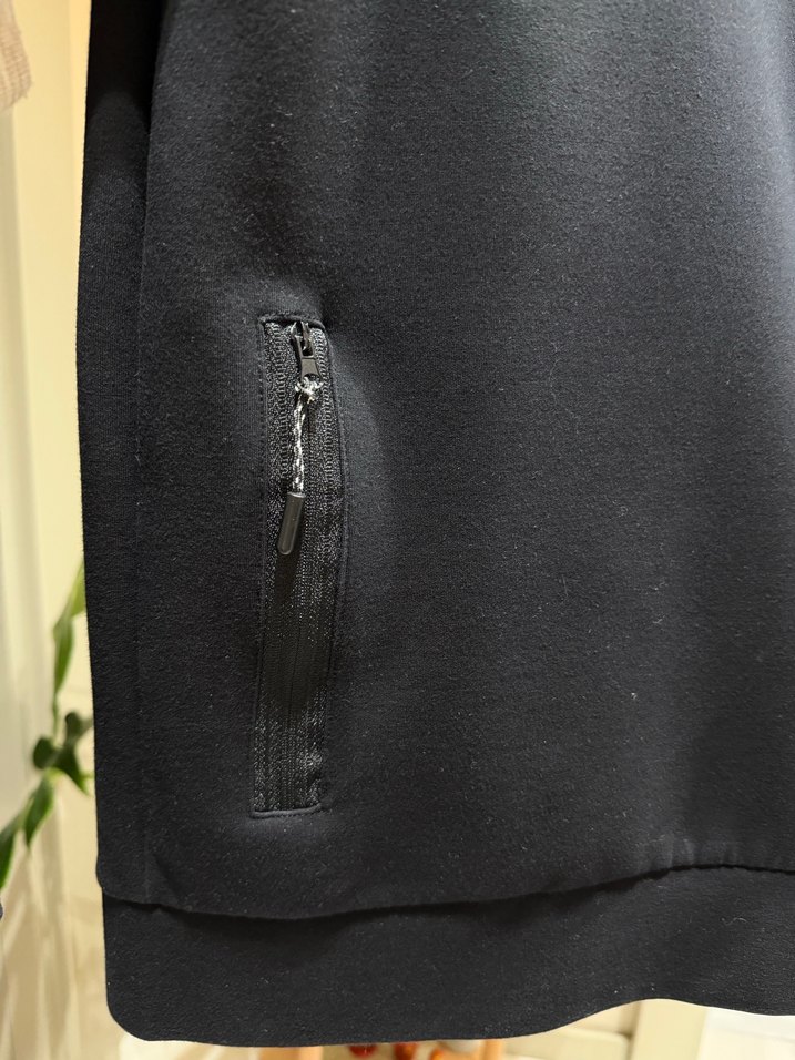 Siyah Fermuarlı Kadın Sweatshirt - Görsel 3