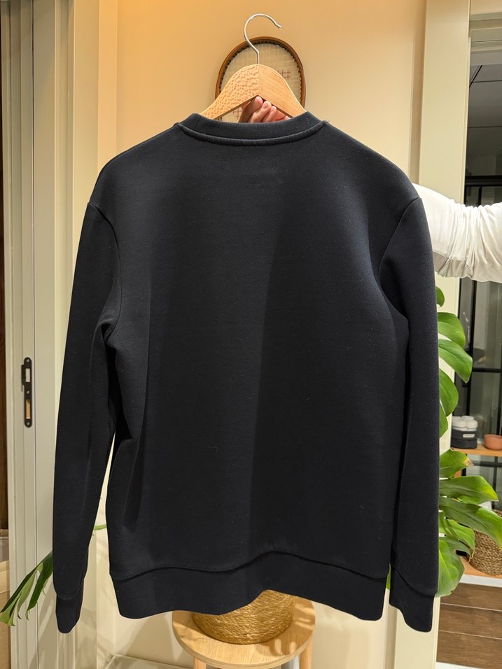 Siyah Fermuarlı Kadın Sweatshirt - Görsel 2