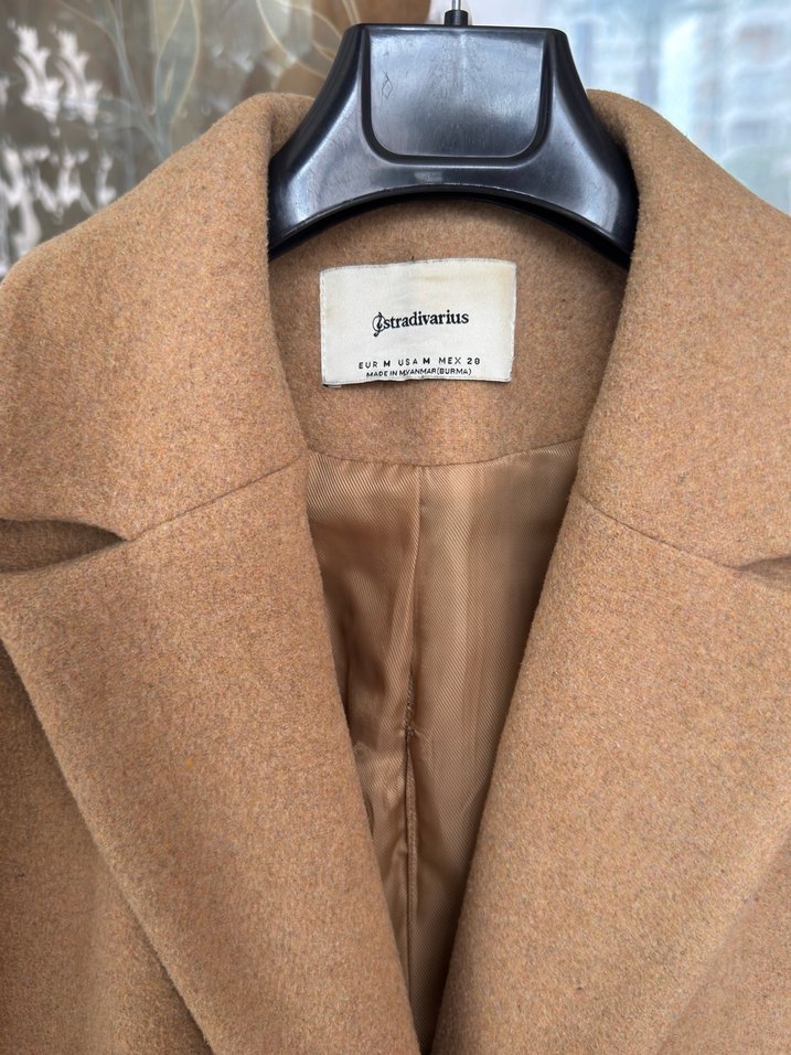 Stradivarius bej kaban - Görsel 2
