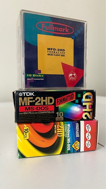 Ms-dos boş sıfır disket 3 paket 30 adet