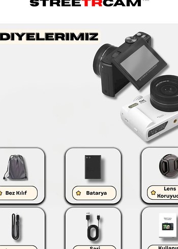 Beyaz 5K Ultra HD Dijital Kamera - Görsel 4