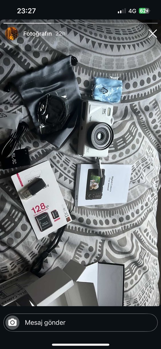 Beyaz 5K Ultra HD Dijital Kamera - Görsel 5