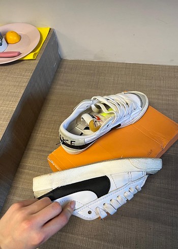 Beyaz Siyah Nike Kadın Spor Ayakkabı - Görsel 9