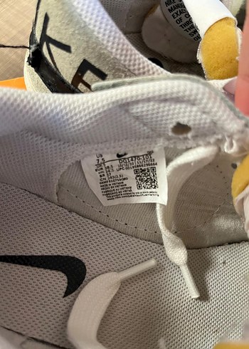 Beyaz Siyah Nike Kadın Spor Ayakkabı - Görsel 8