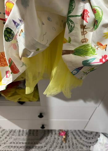 Renkli Baskılı Bohem Kız Elbisesi - Görsel 3