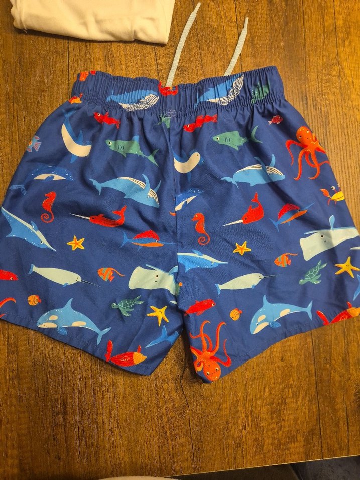 Penti Erkek Çocuk Deniz Temalı Desenli Mavi Şort - Görsel 2