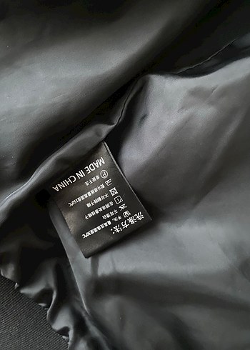 Kadın Siyah Deri Biker Ceket - Görsel 10