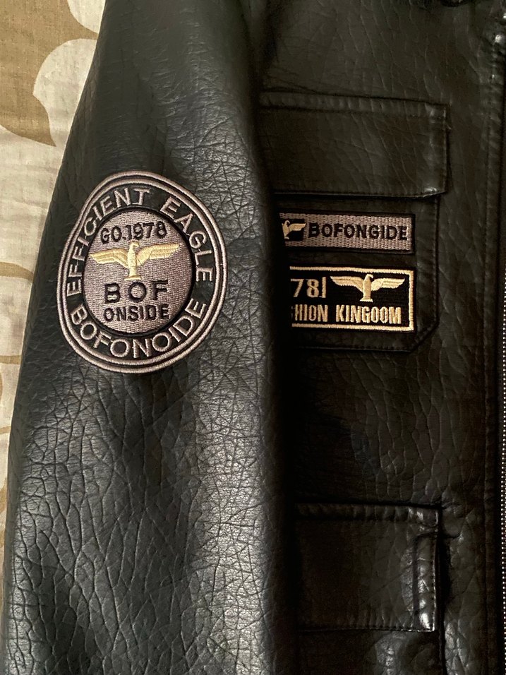 Kadın Siyah Deri Biker Ceket - Görsel 3