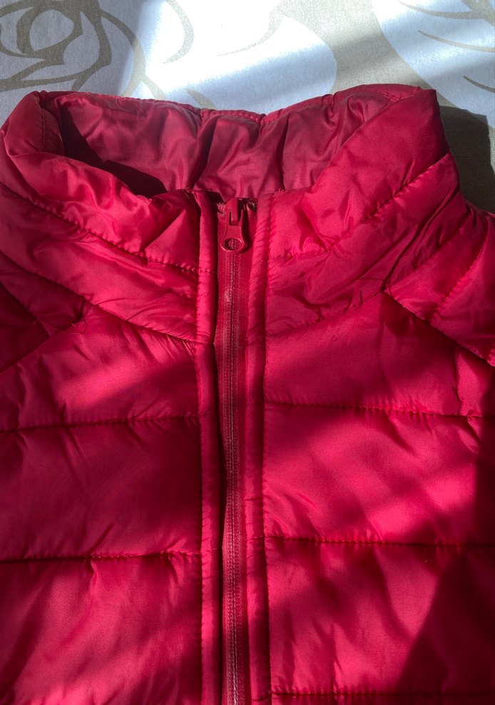 Kadın Kırmızı Fermuarlı Şişme Yelek - Görsel 5