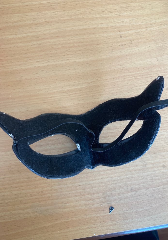 Siyah Desenli Maske - Görsel 2