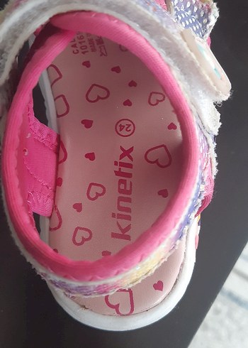 Kız Çocuk Pembe Bağcıksız Renkli Sandalet - Görsel 5