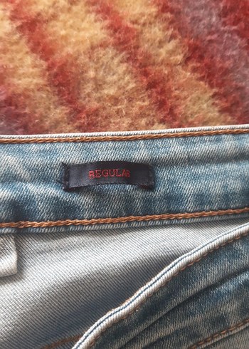 Renkli Baskılı erkek  Kot Pantolon - Görsel 2