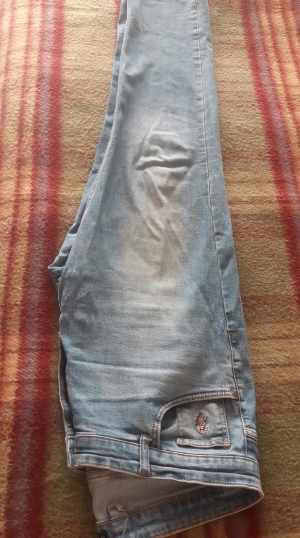 Renkli Baskılı erkek  Kot Pantolon - Görsel 4