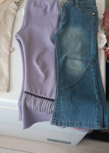 Kız Çocuk Bej Bohem V Yaka Elbise - Görsel 2