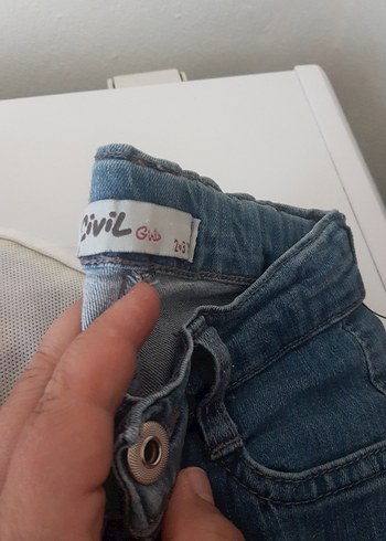 Kız Çocuk Bej Bohem V Yaka Elbise - Görsel 3