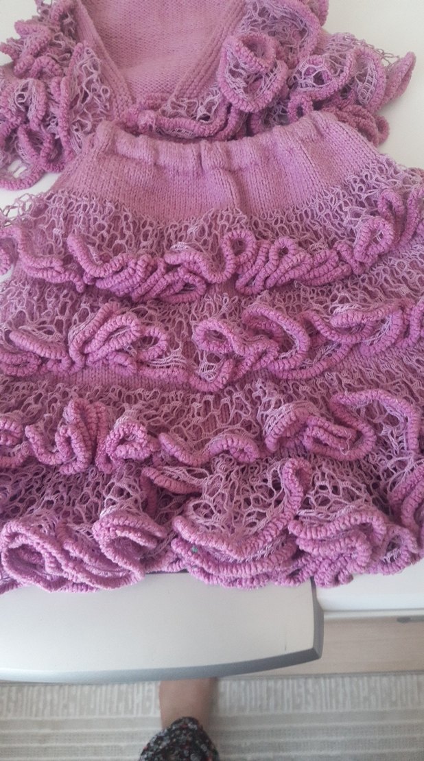 Diger Mor Fırfırlı Kız Çocuk Etek - Görsel 4