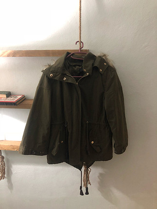 Zara yesil parka 