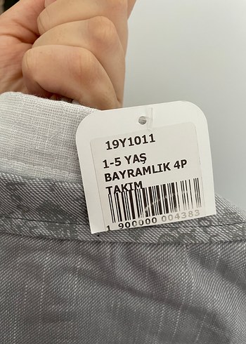 Bücürük Gri Düğmeli Erkek Çocuk Yelekli Takım