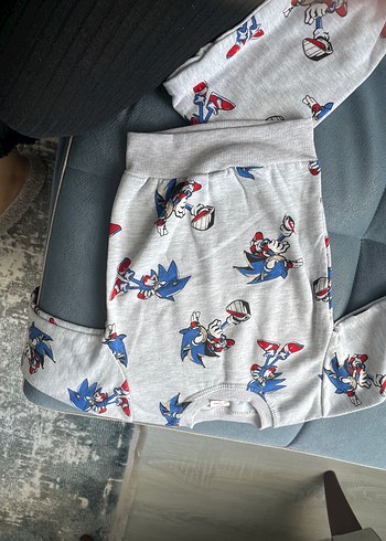 Gri Baskılı Çocuk Pijama Altı