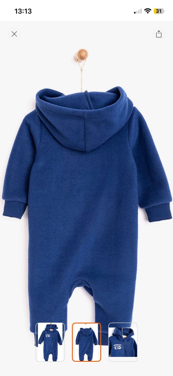 Kapüşonlu Fermuarlı Erkek Çocuk Sweatshirt - Görsel 2