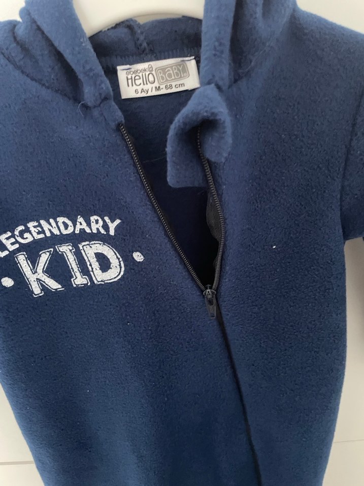 Kapüşonlu Fermuarlı Erkek Çocuk Sweatshirt - Görsel 5