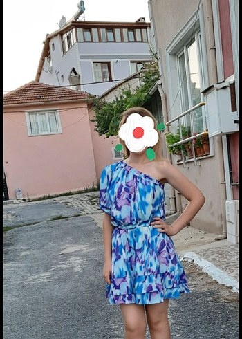 Çok renkli elbise