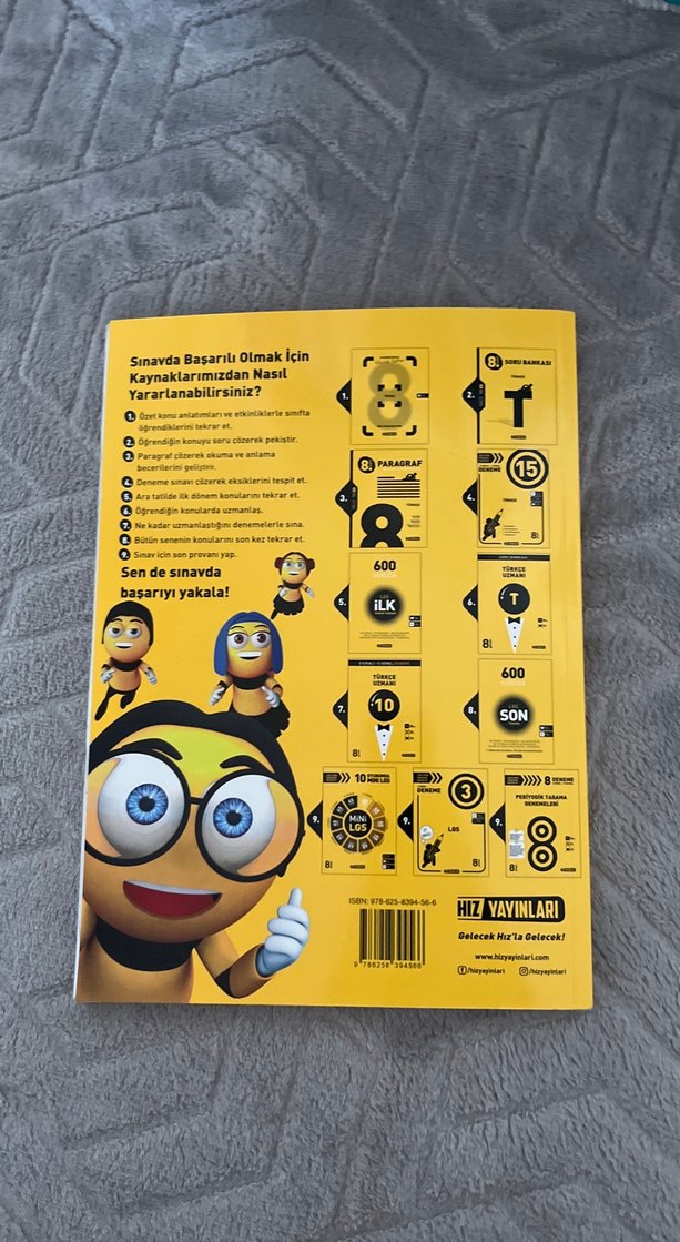 8. Sınıf hız yayınları Türkçe  Soru Bankası - Görsel 2