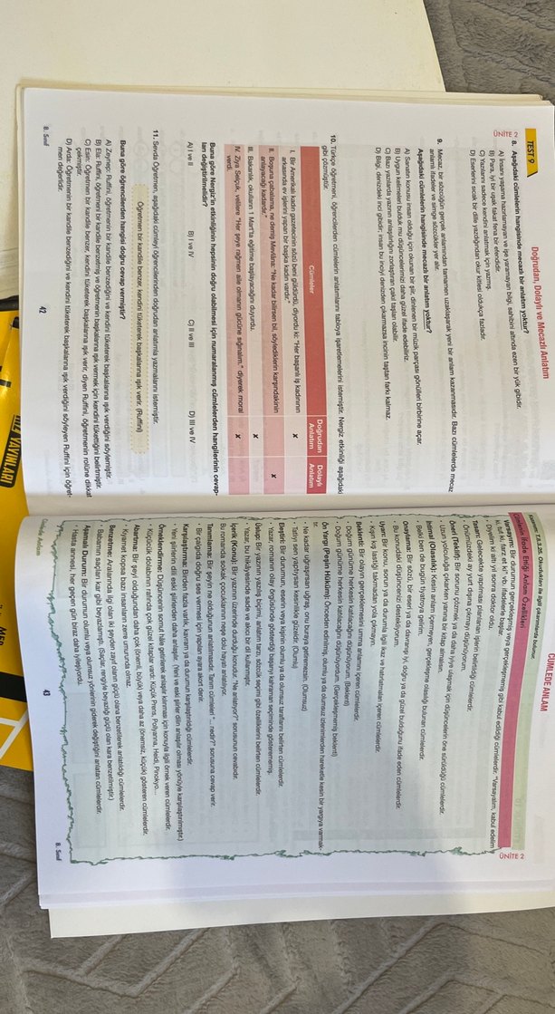 8. Sınıf hız yayınları türkçe test kitabı - Görsel 3