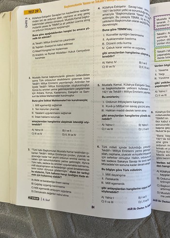 8. Sınıf hız yayınları inkilap soru bankası - Görsel 3