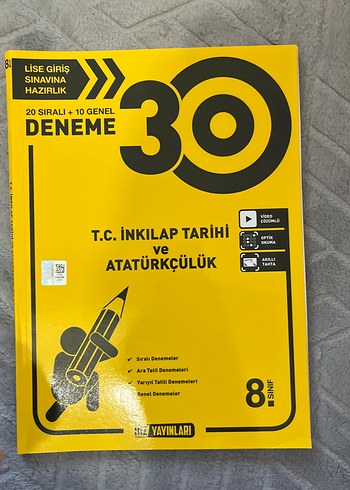 8 sınıf hız yayınları test kitapları hepsi sıfırdır - Görsel 10