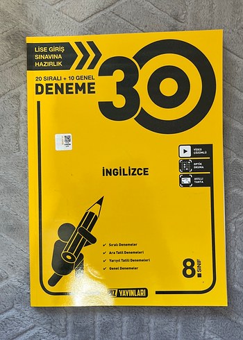 8 sınıf hız yayınları test kitapları hepsi sıfırdır - Görsel 2