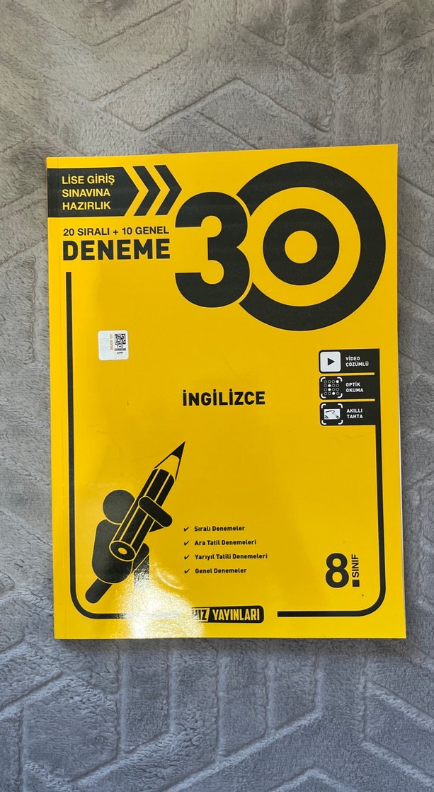 8 sınıf hız yayınları test kitapları hepsi sıfırdır - Görsel 2