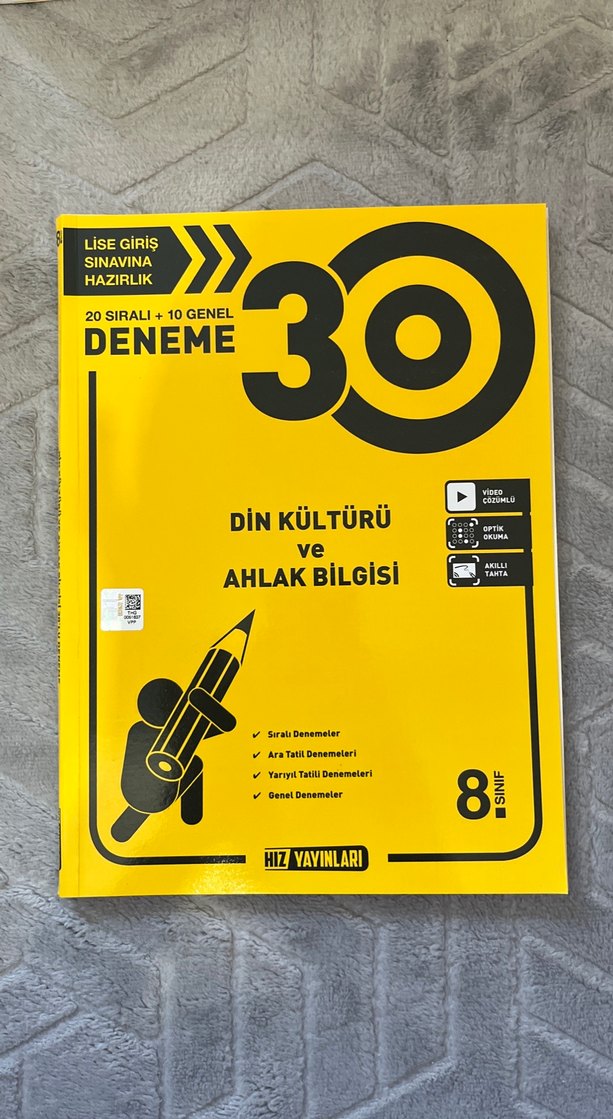 8 sınıf hız yayınları test kitapları hepsi sıfırdır - Görsel 3