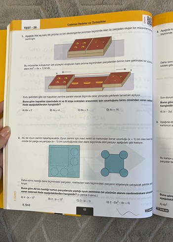 8. Sınıf hız yayınları Geometri Soru Bankası - Görsel 3