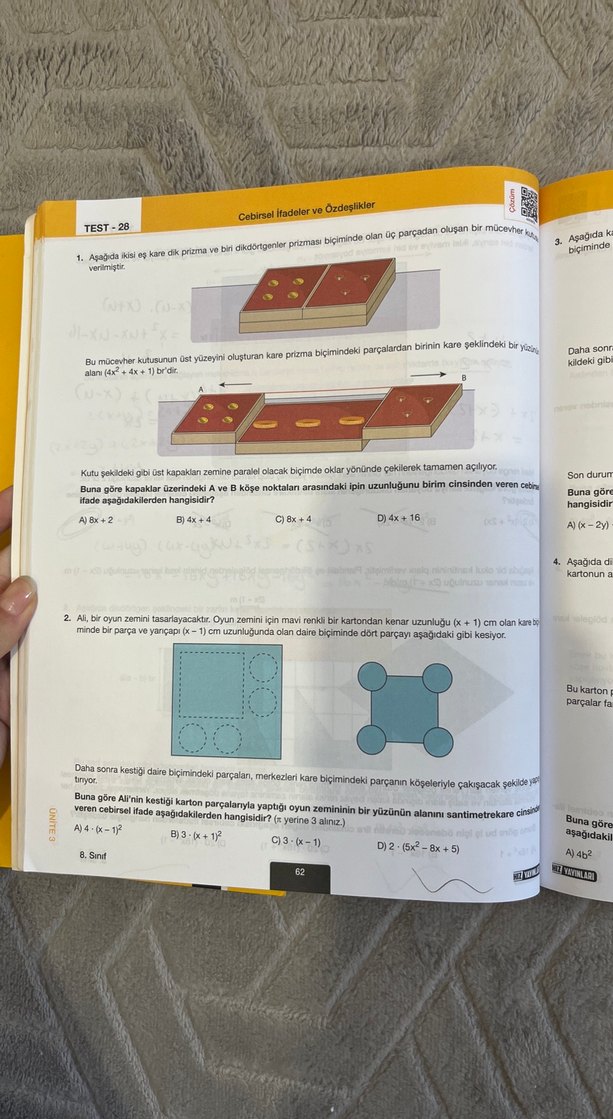 8. Sınıf hız yayınları Geometri Soru Bankası - Görsel 3