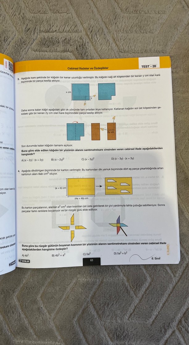8. Sınıf hız yayınları Geometri Soru Bankası - Görsel 2