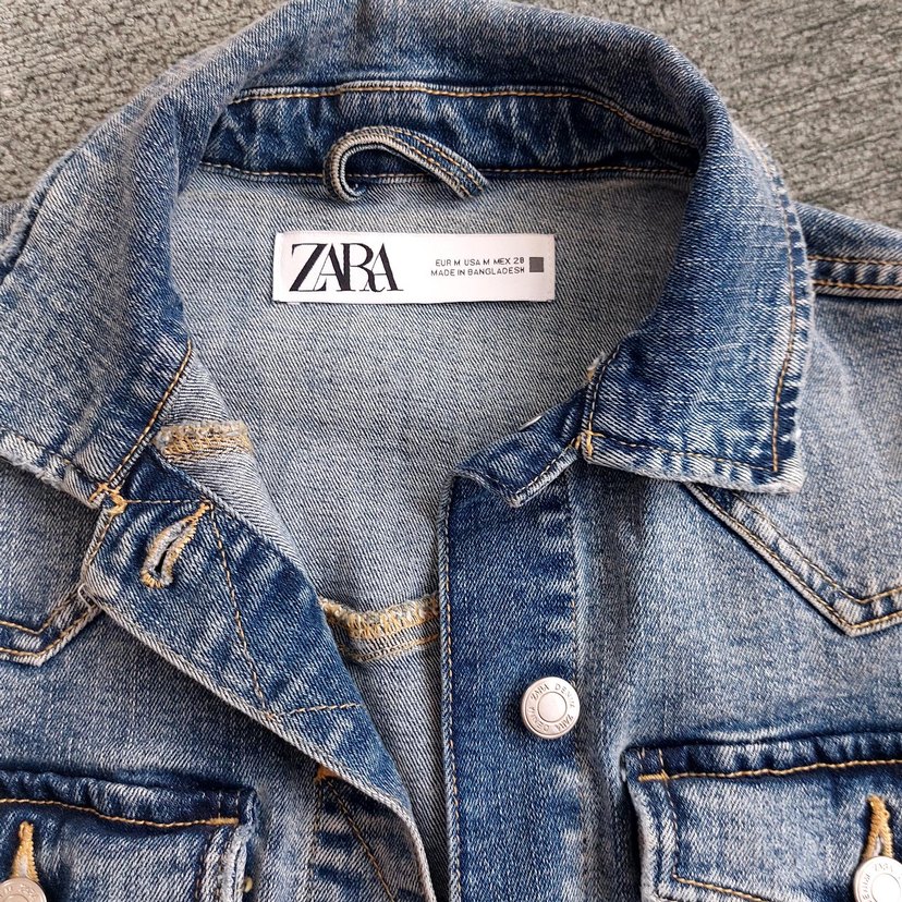 Kadın Mavi Düğmeli Denim Ceket - Görsel 2