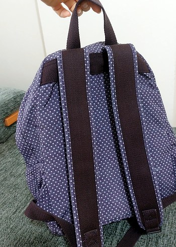 Mor Puantiyeli Fermuarlı Kiz Sırt Çantası - Görsel 4