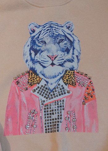 Kadın Bohem Tarzı Baskılı Sweatshirt - Görsel 3