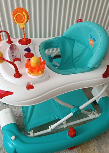 Diğer Renkli Turkuaz Bebek Yürüteci