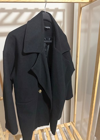 Diğer Siyah Oversize Kaban