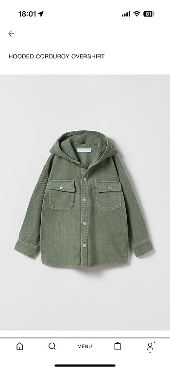 Zara ceket mont