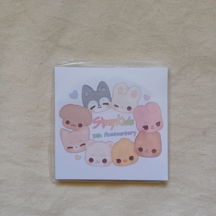 Stray Kids SKZOO Yapışkanlı not kağıdı - Görsel 4