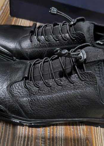 Siyah Erkek Günlük hakiki Deri Ayakkabı Derimod marka - Görsel 4