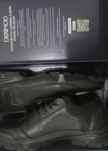 Siyah Erkek Günlük hakiki Deri Ayakkabı Derimod marka - Görsel 9