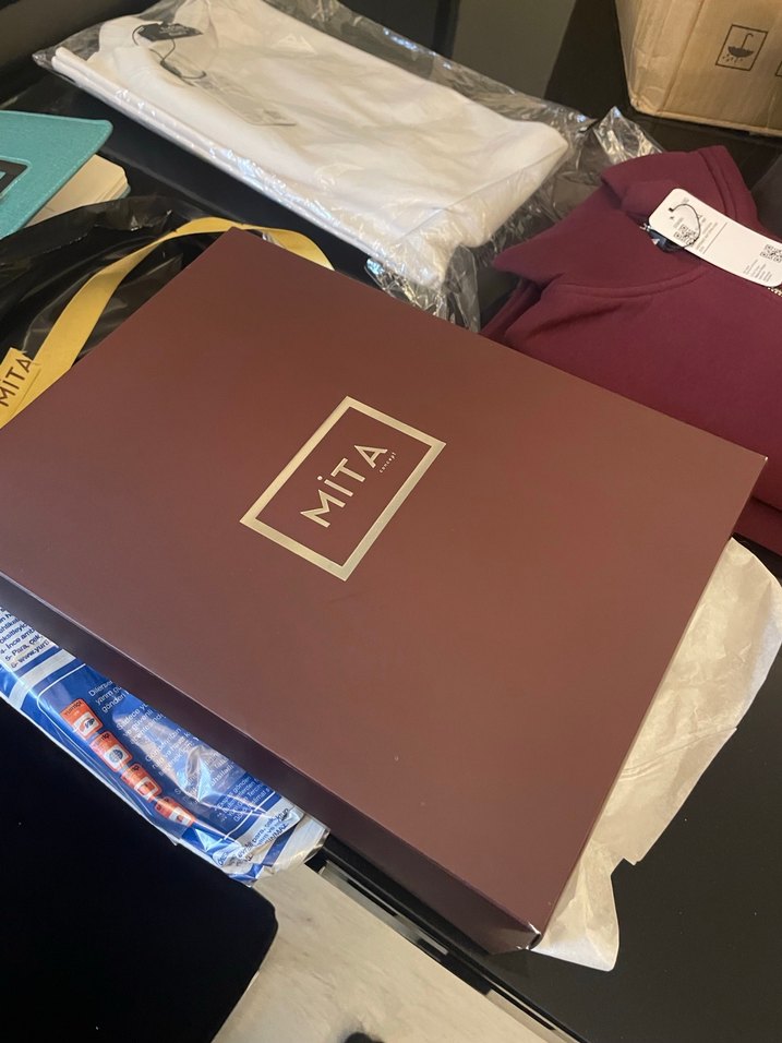 Bordo Desenli Midi Otriş Kadın Mom yazılı Sabahlık - Görsel 5